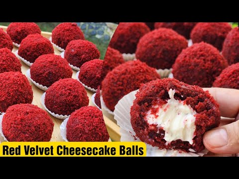 Red Velvet Cheesecake Balls | Christmas treats idea| ❗️pang negosyo recipe ❗️Bake N Roll