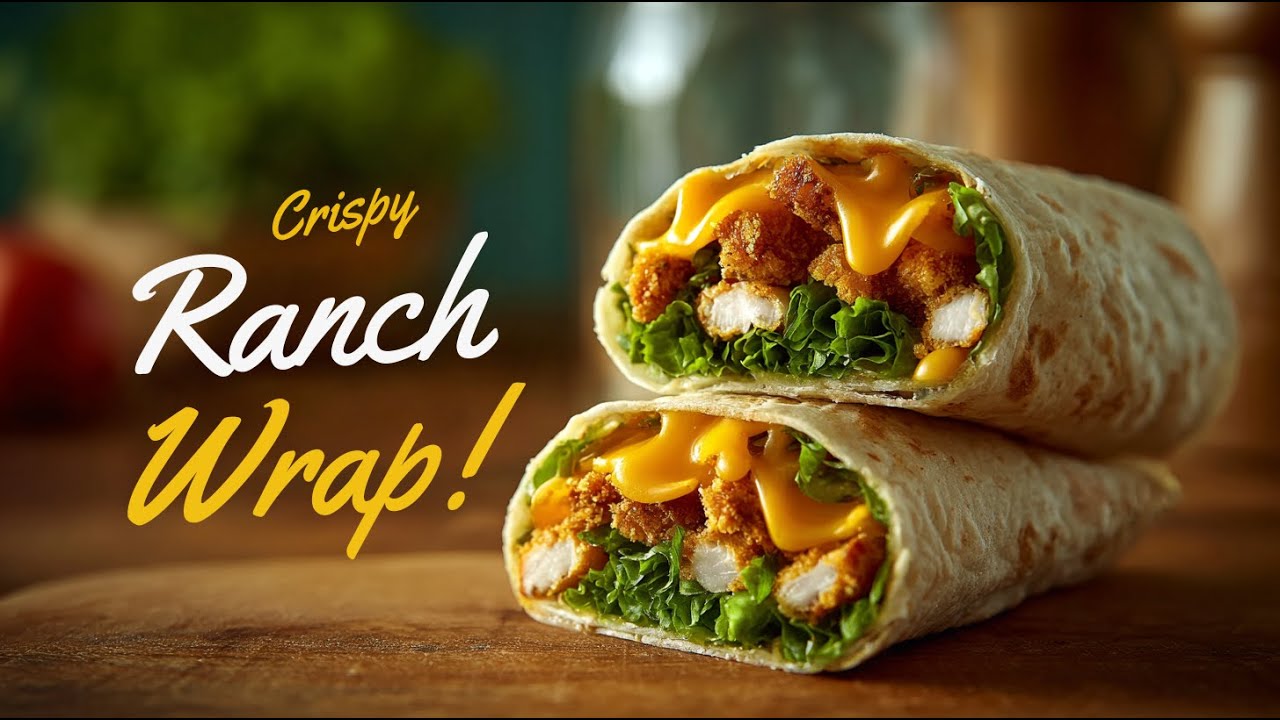 Crispy Chicken Ranch Snack Wrap (Fast & Easy Homemade Copycat!)
