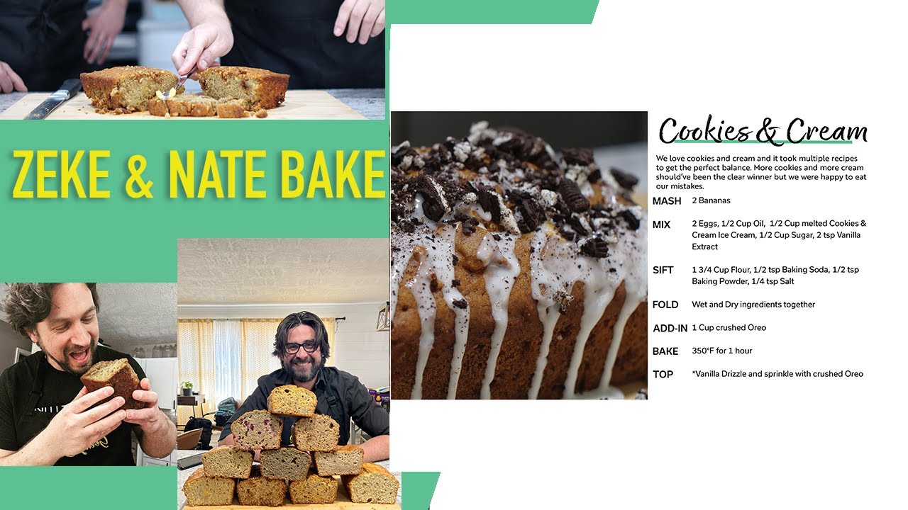 Cookies and Cream Banana Bread