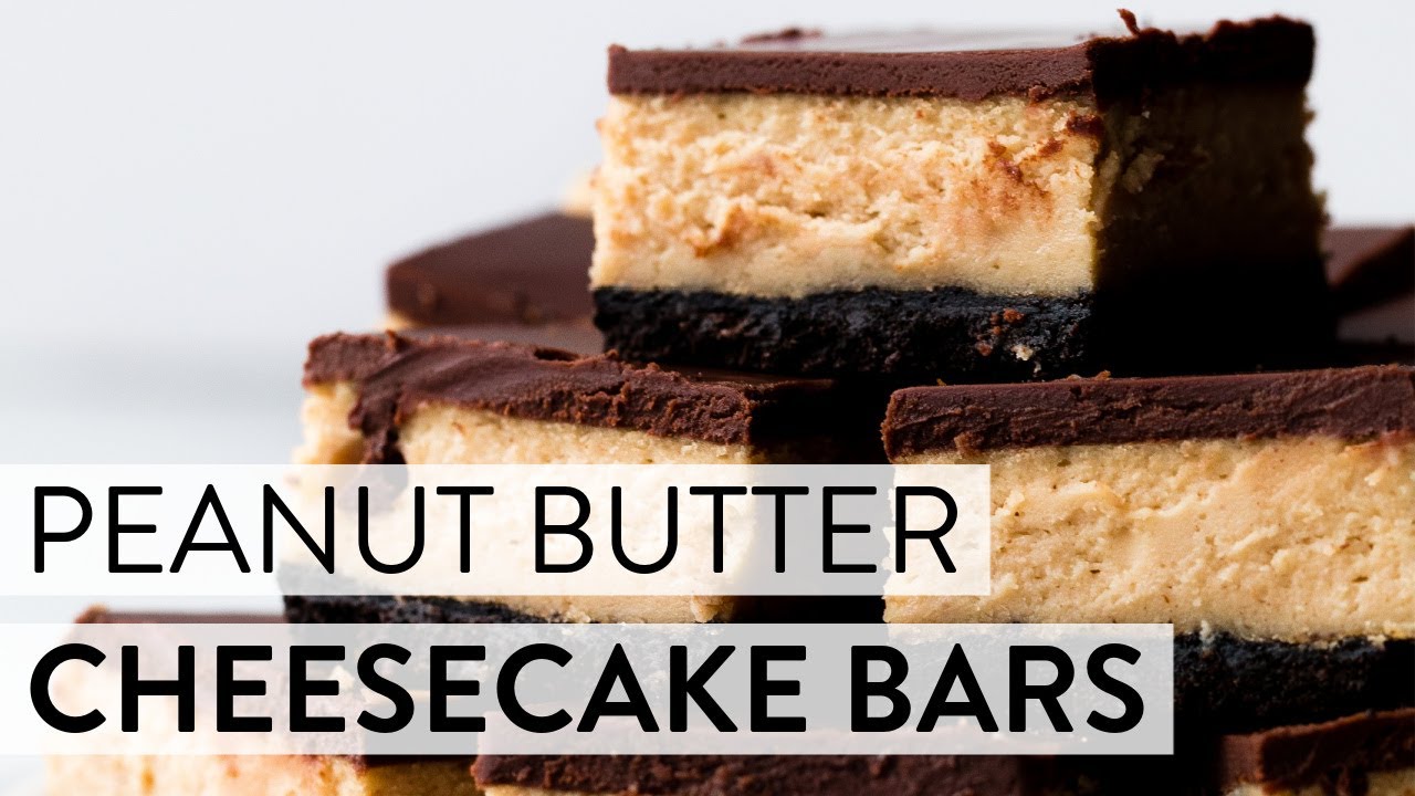 Chocolate Peanut Butter Cheesecake Bars | Sally's Baking