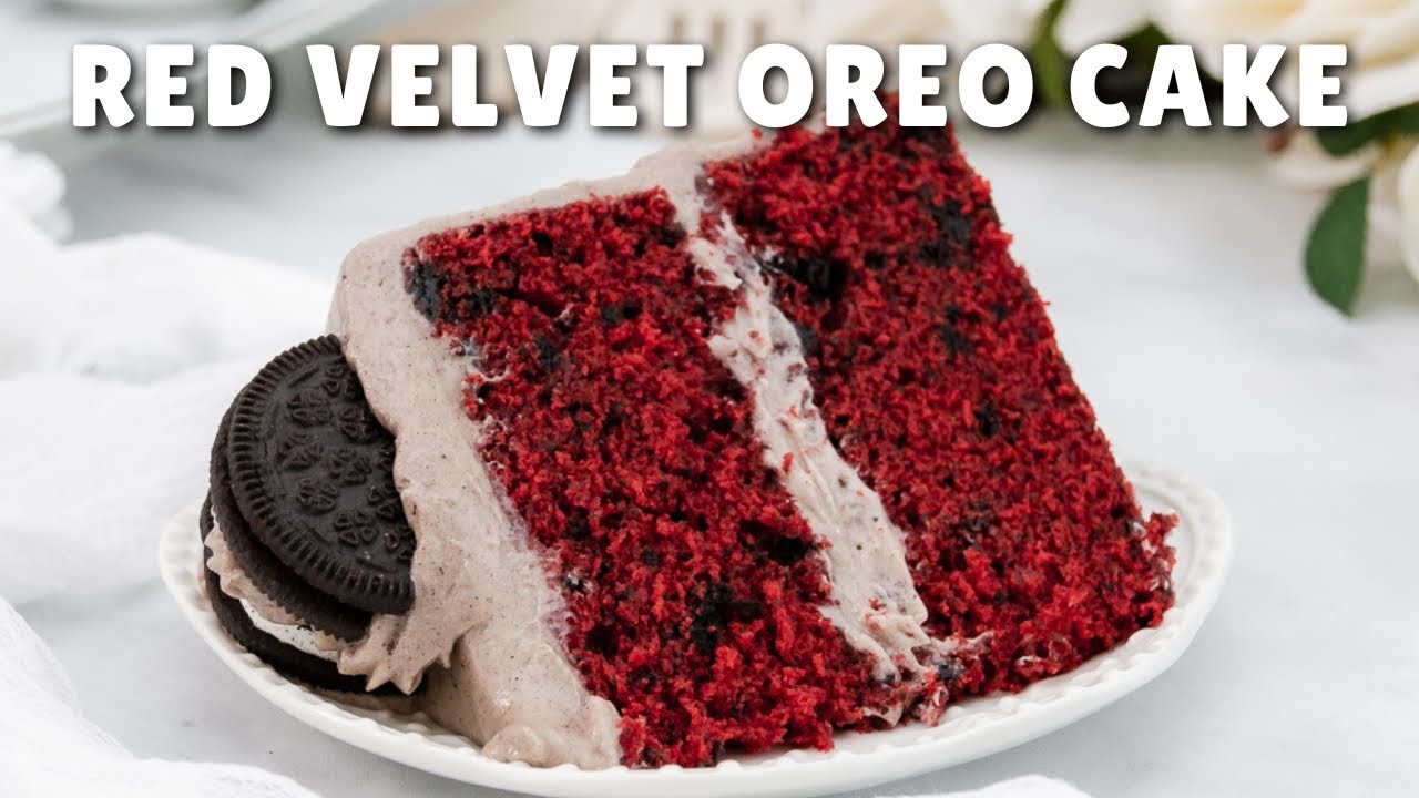Deliciously Moist Red Velvet Oreo Cake