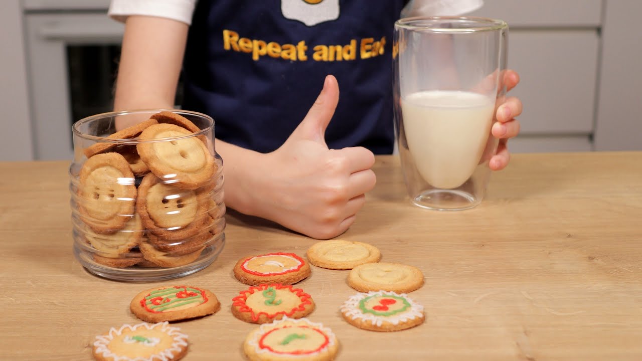 BUTTON cookies 🍪 Simple and exciting baking together with children - for Christmas 🎄 or just for fun