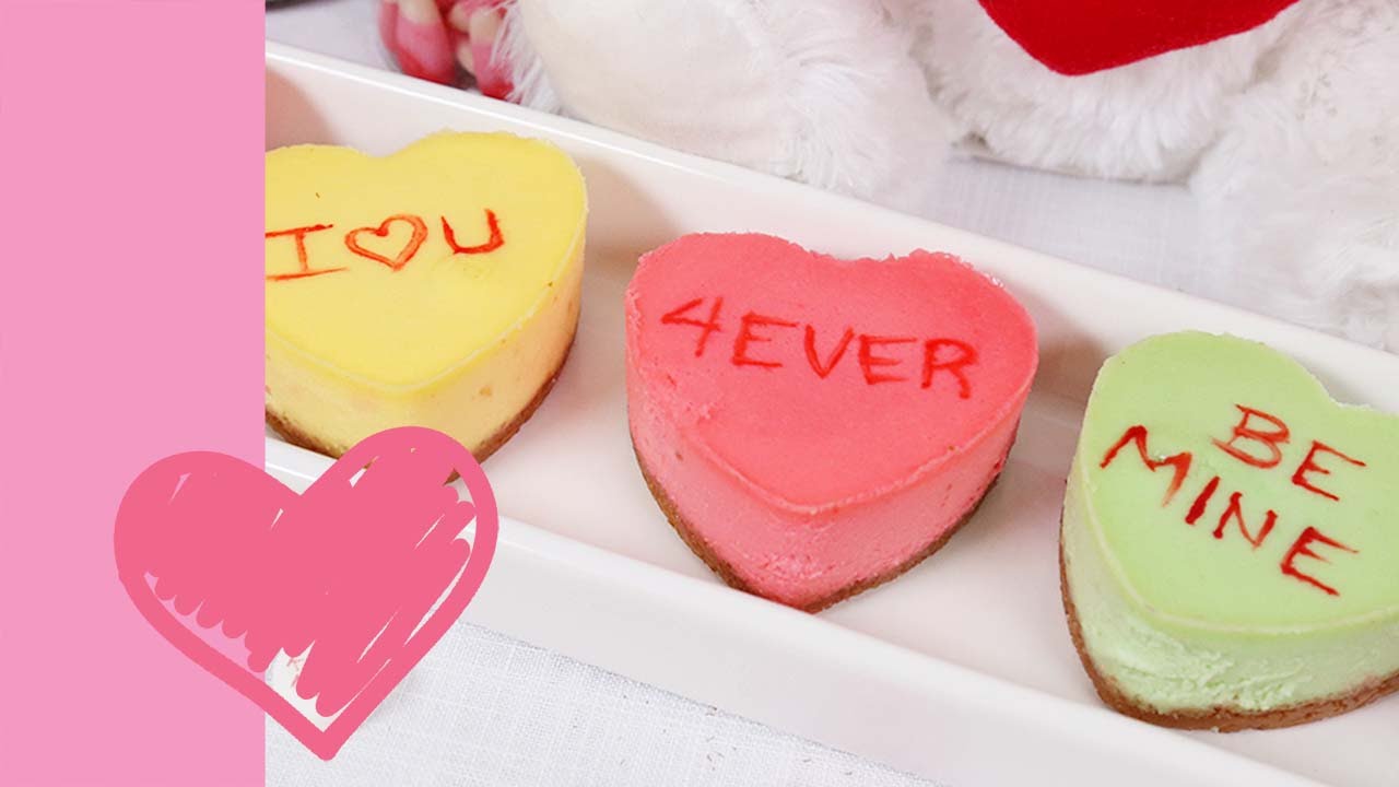 Heart Shaped Cheesecakes | Valentine's Day Edible Gifts