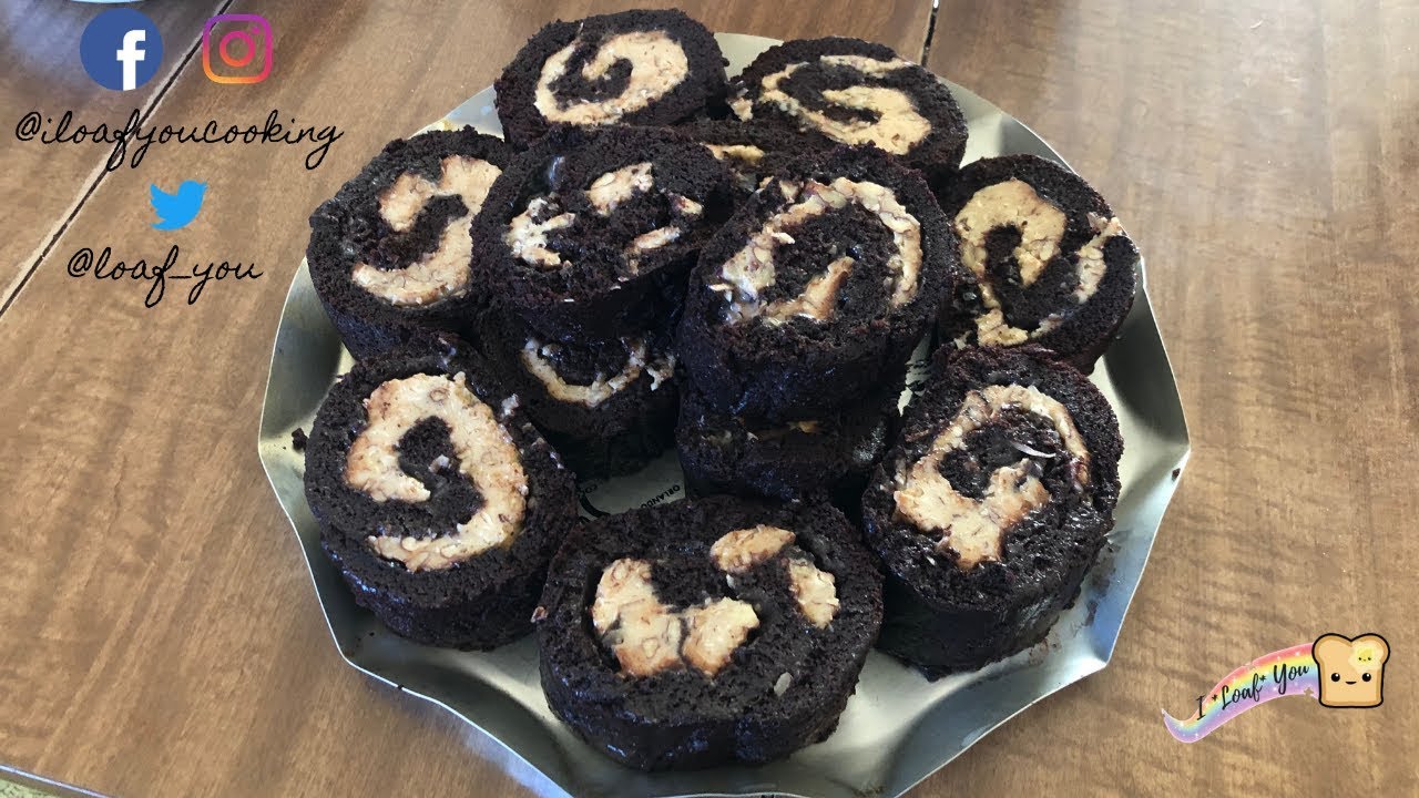 German Chocolate Cake Roll