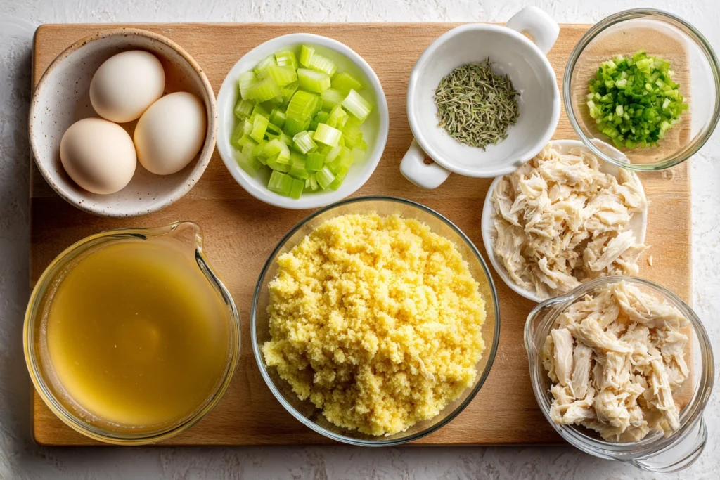 cornbread dressing ingredients chicken and dressing recipe Ingredients