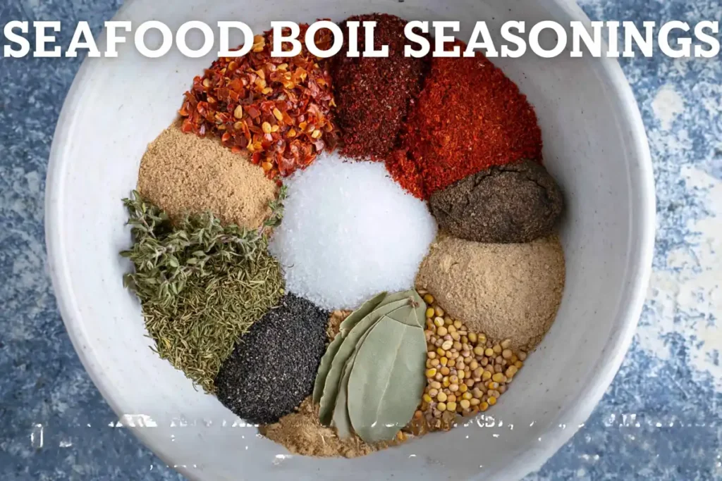 Seafood Boil Seasoning for a Big, Flavorful Homemade Boil 11 Seafood Boil Seasoning ingredients arranged in a white bowl