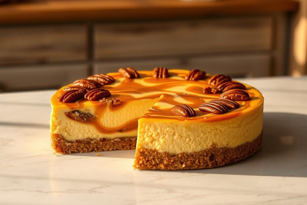 Butterscotch Pecan Cheesecake