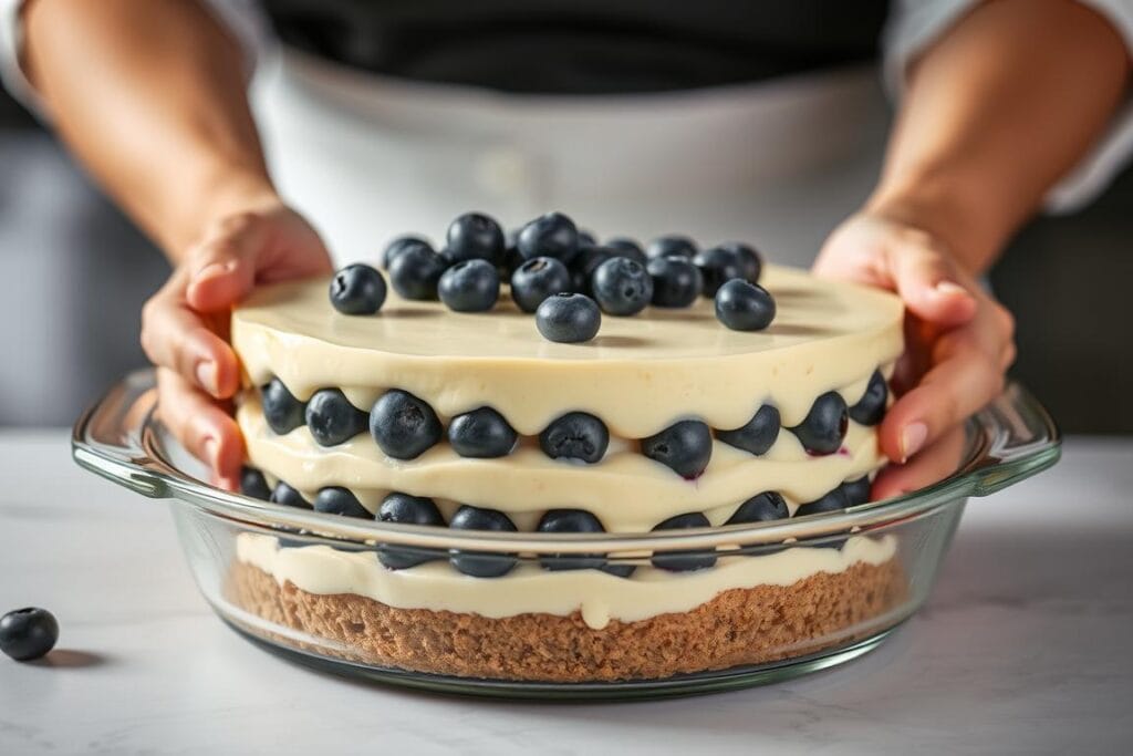 Cheesecake Layer Preparation Cheesecake Layer Preparation