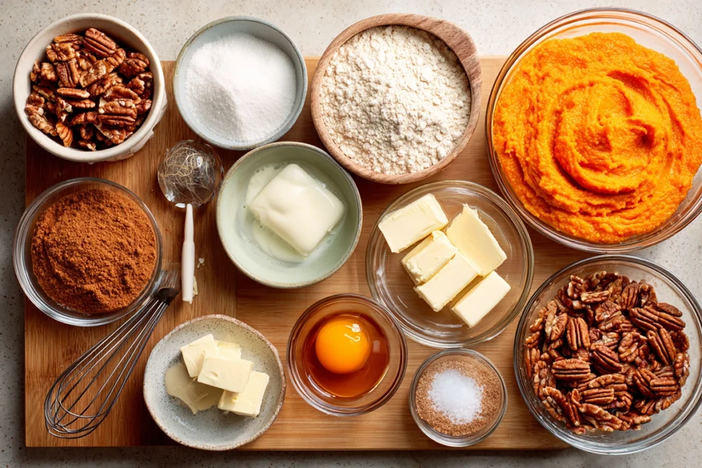 Easy Pumpkin Dump Cake Recipe Ingredients