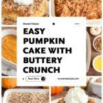 Easy Pumpkin Dump Cake Recipe with buttery cake mix topping