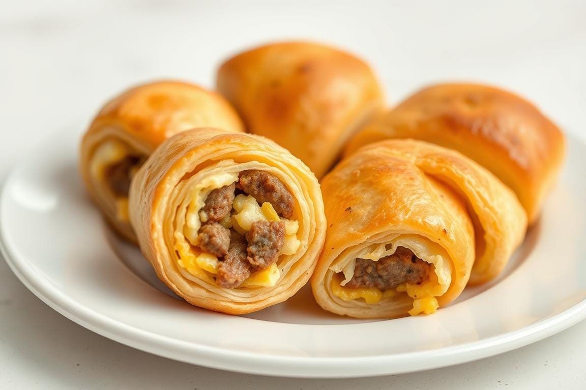 Easy Sausage Egg & Cheese Roll-Ups