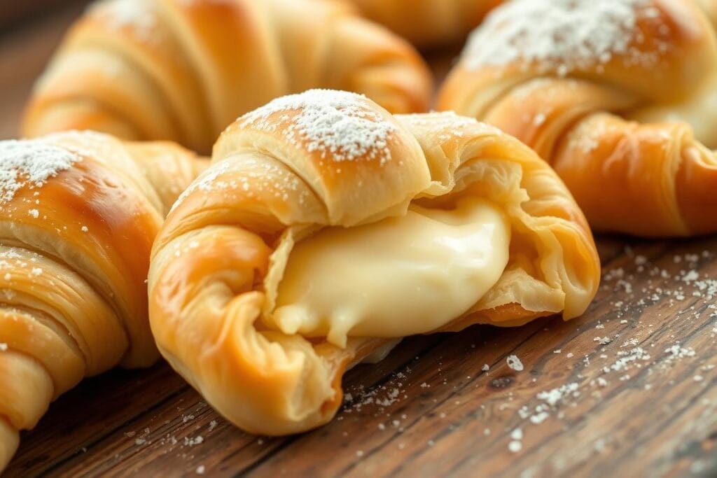 Flaky Pastry Cheesecake Crescent Rolls