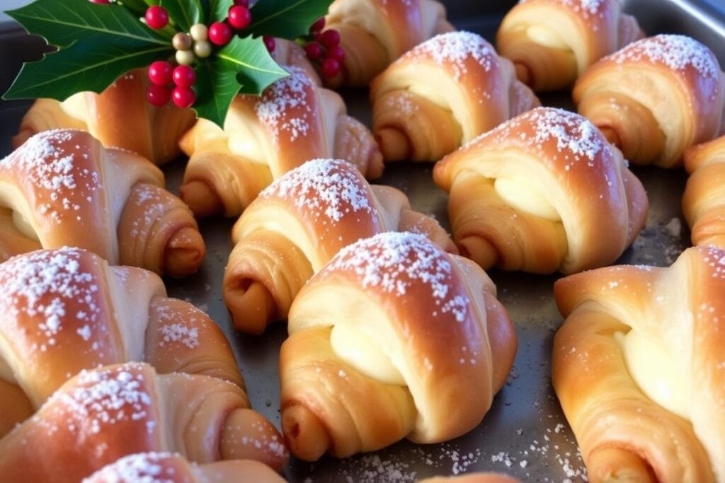 Holiday Cheesecake Crescent Rolls