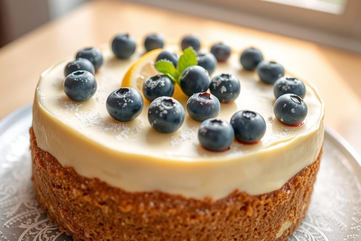 Lemon Blueberry Cheesecake Cake