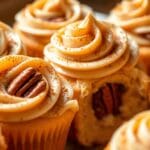 Maple Pecan Cinnamon Roll Cupcakes