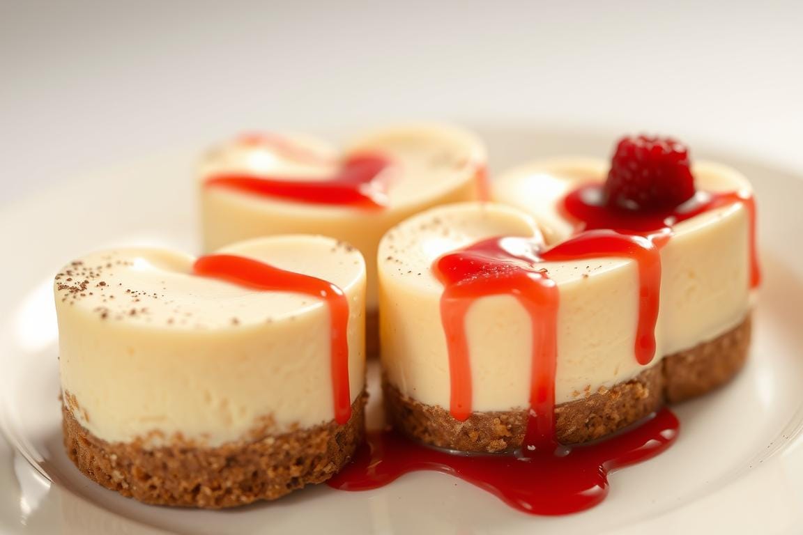 Mini Cheesecake Hearts