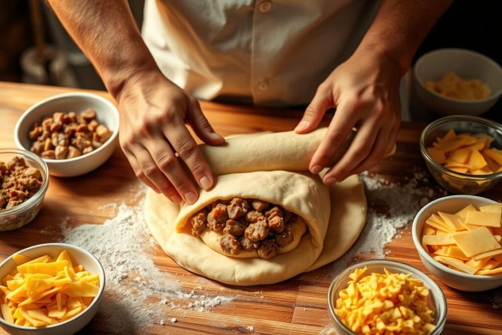 Preparing the Dough and Filling Preparing the Dough and Filling