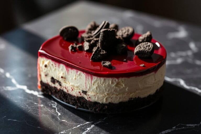Red Velvet Oreo Cheesecake