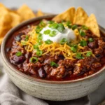 Slow Cooker Ground Beef Chili