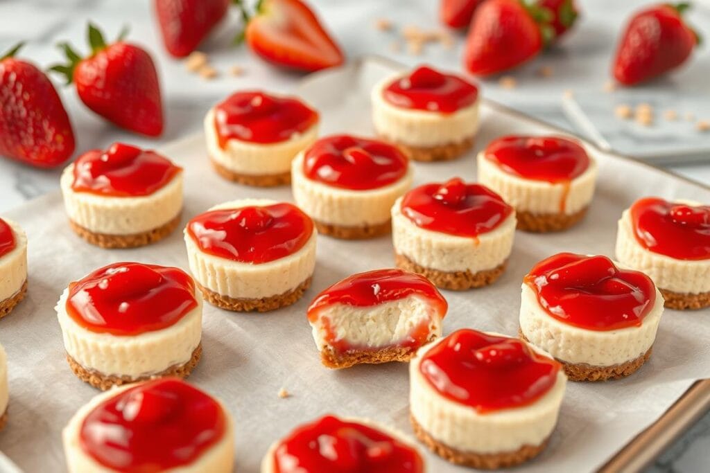 Strawberry Cheesecake Bites Preparation Strawberry Cheesecake Bites Preparation