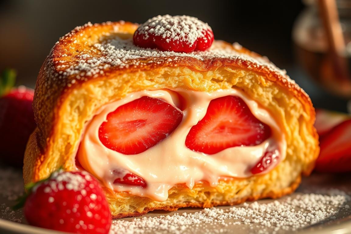 Strawberry Cheesecake Stuffed French Toast