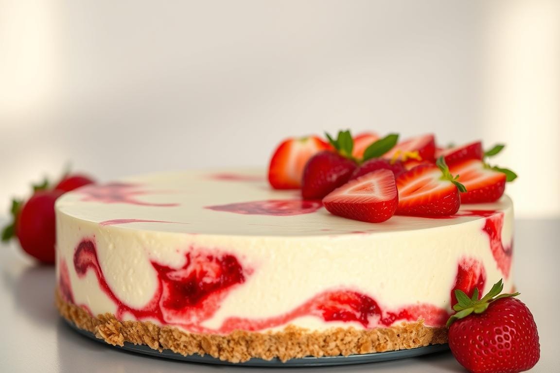Strawberry Lemonade Cheesecake