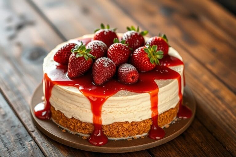 Strawberry Shortcake Cheesecake