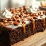 Turtle Texas Sheet Cake