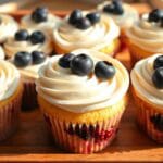 White Chocolate Blueberry Cupcakes