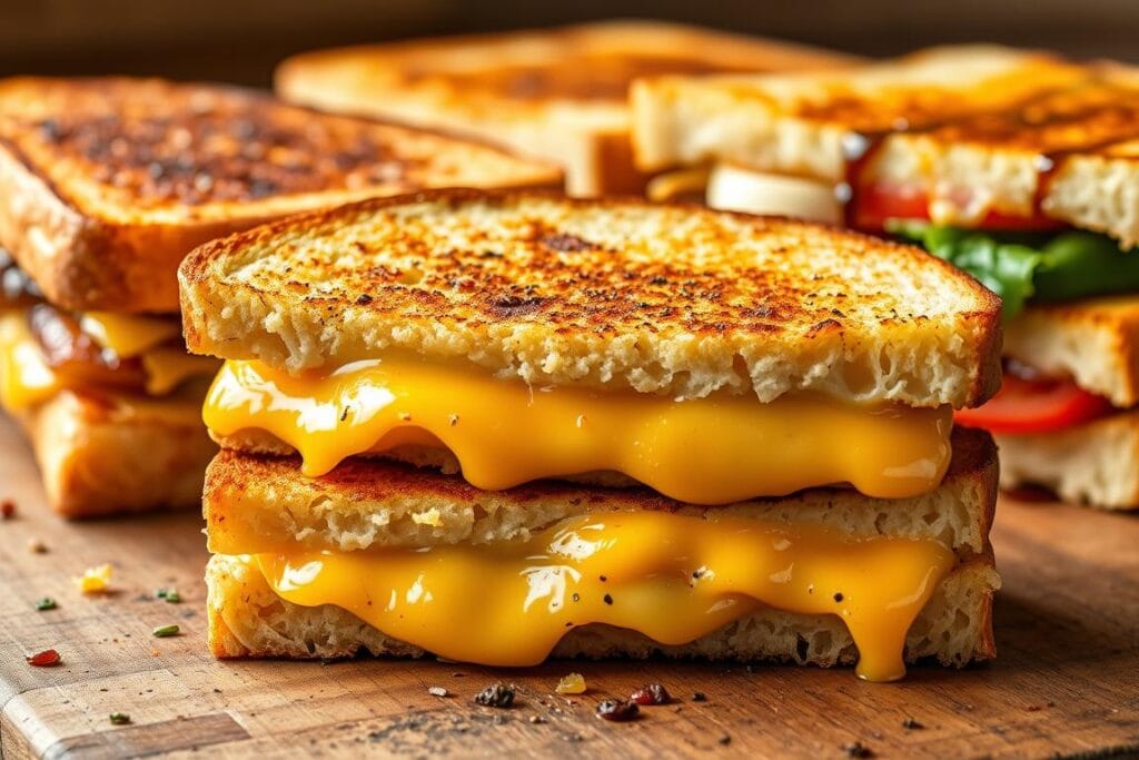 cheesy garlic sandwich variations