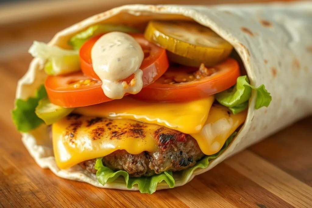 customized burger wrap customized burger wrap