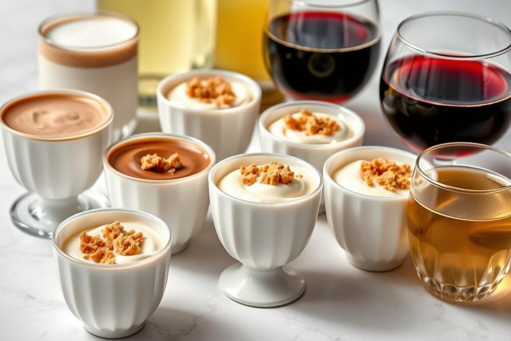 dessert cups with beverage pairings dessert cups with beverage pairings