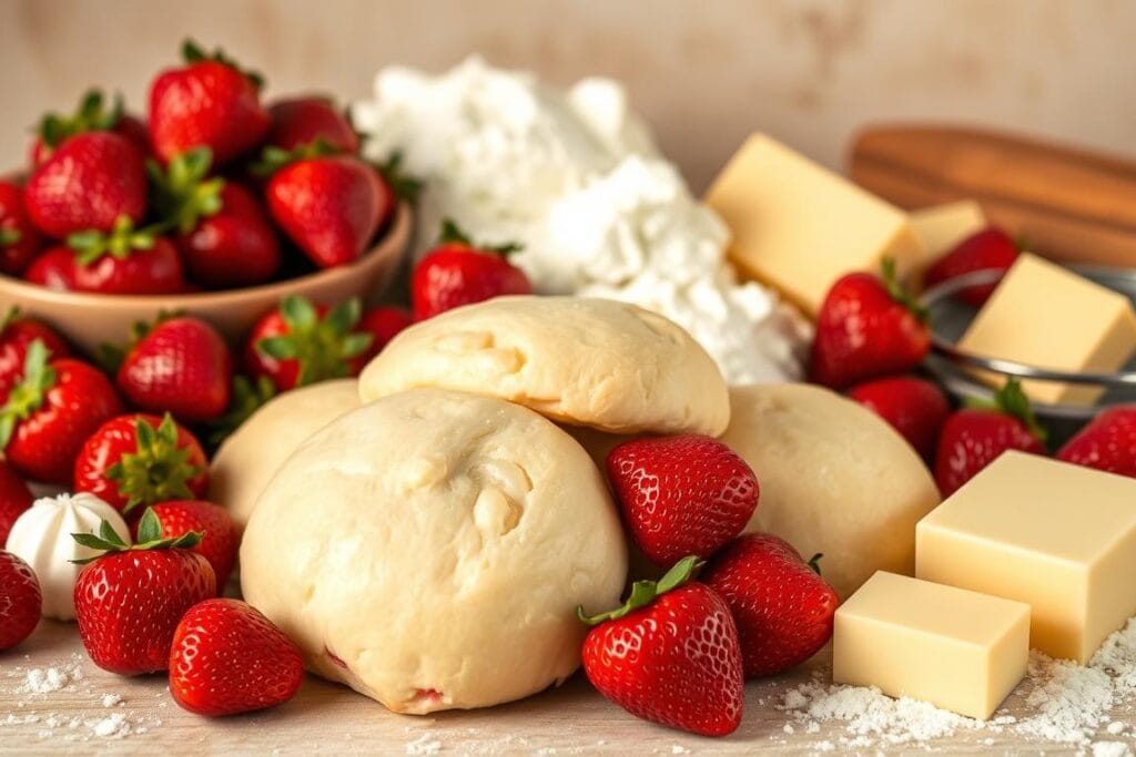 ingredients for strawberry sweet rolls ingredients for strawberry sweet rolls