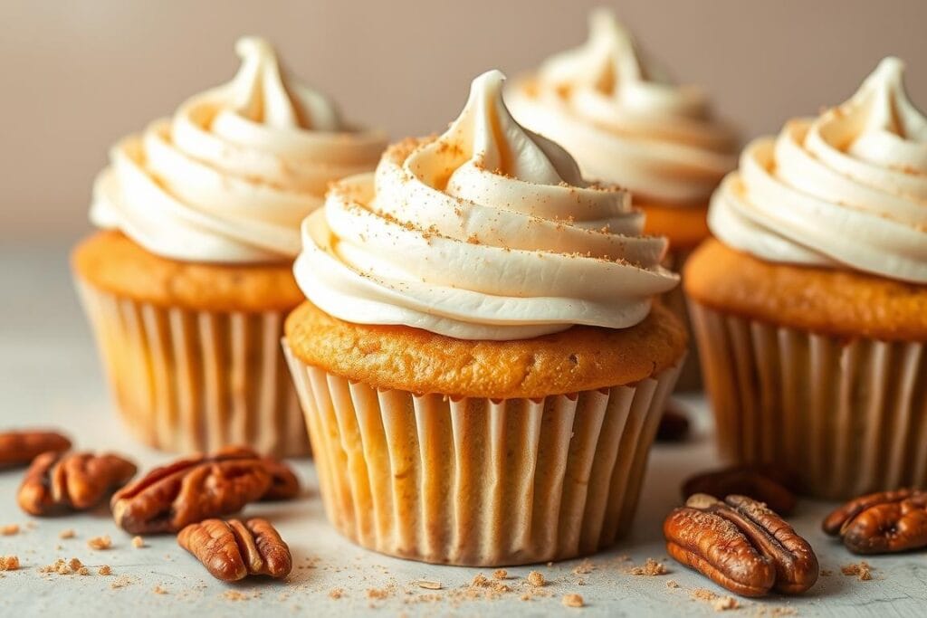 maple pecan cinnamon roll cupcakes maple pecan cinnamon roll cupcakes