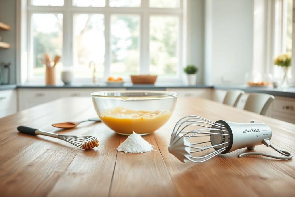 preparing pudding and whipped topping