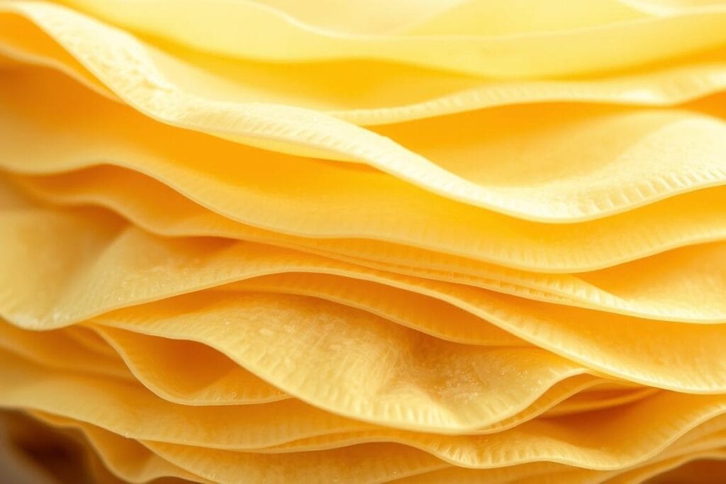 A close-up view of delicate, tissue-thin phyllo dough layers, gently unfurled and arranged in an orderly fashion. Soft, warm lighting casts a golden glow, highlighting the intricate folds and translucent textures. The layers are stacked with care, creating a visually captivating, almost architectural composition. The focus is sharp, drawing the viewer's attention to the fine details and the exquisite craftsmanship involved in building the perfect phyllo base, ready to be transformed into a decadent Honey Baklava Cheesecake. A close-up view of delicate, tissue-thin phyllo dough layers, gently unfurled and arranged in an orderly fashion. Soft, warm lighting casts a golden glow, highlighting the intricate folds and translucent textures. The layers are stacked with care, creating a visually captivating, almost architectural composition. The focus is sharp, drawing the viewer's attention to the fine details and the exquisite craftsmanship involved in building the perfect phyllo base, ready to be transformed into a decadent Honey Baklava Cheesecake.