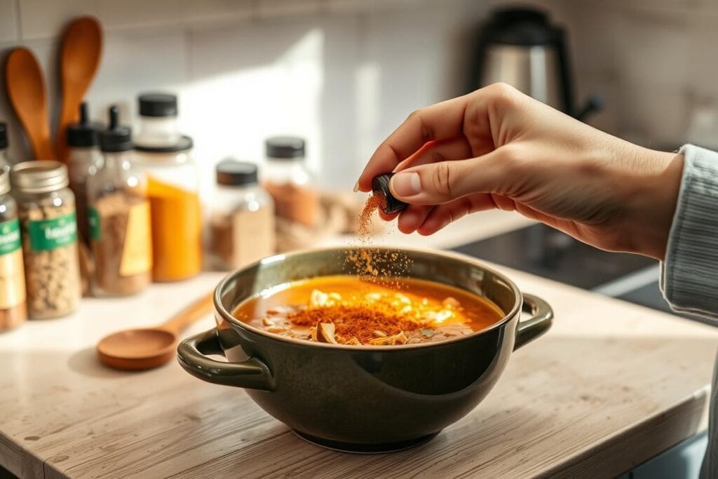 Adjusting spice level Adjusting spice level