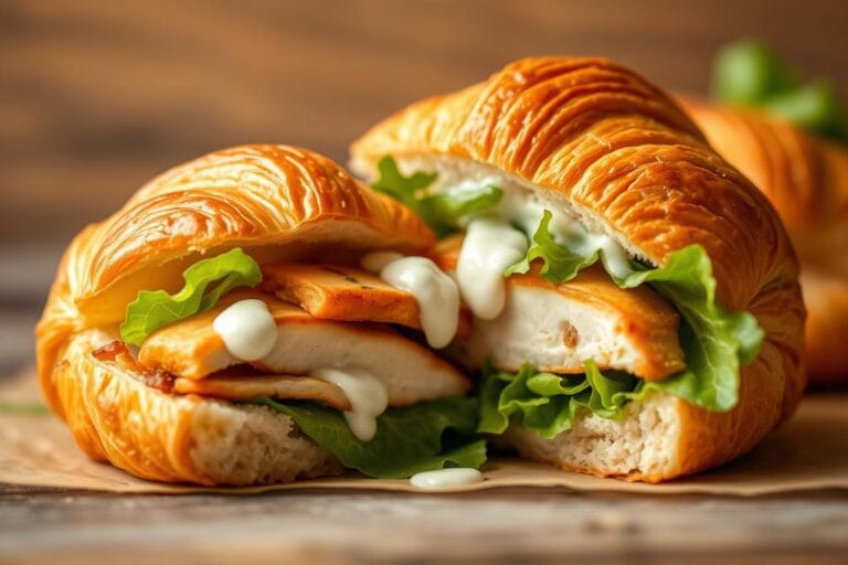 Chicken Caesar Croissant Sandwich