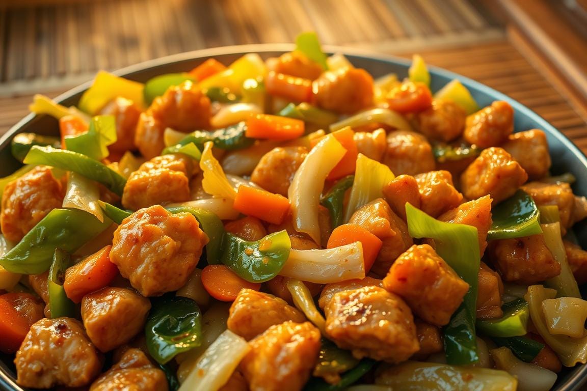 Chinese Chicken Cabbage Stir Fry