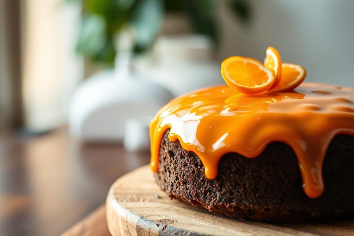 Chocolate Orange Glaze Cake