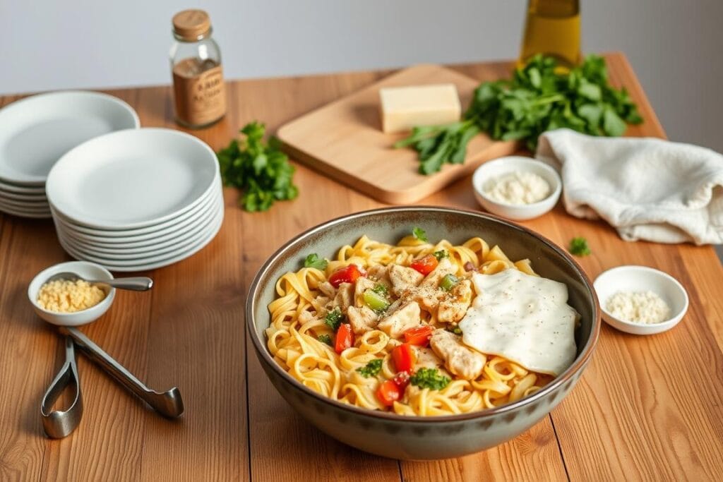 Cooking instructions for pasta dish Cooking instructions for pasta dish