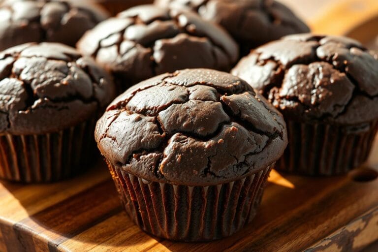 Dark Chocolate Banana Bread Muffins