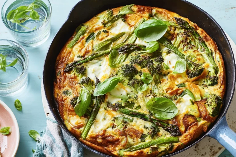 Frittata With Asparagus Leek Ricotta