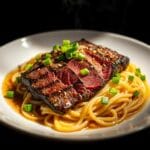 Garlic Butter Steak Lightning Noodles