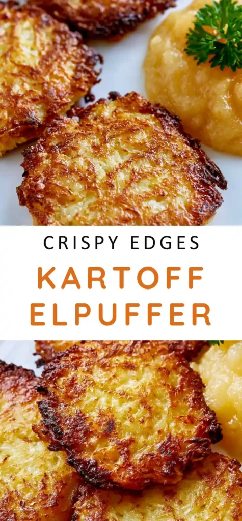 German Potato Pancakes with Crispy Golden Edges 5 German Potato Pancakes recipe served hot with applesauce