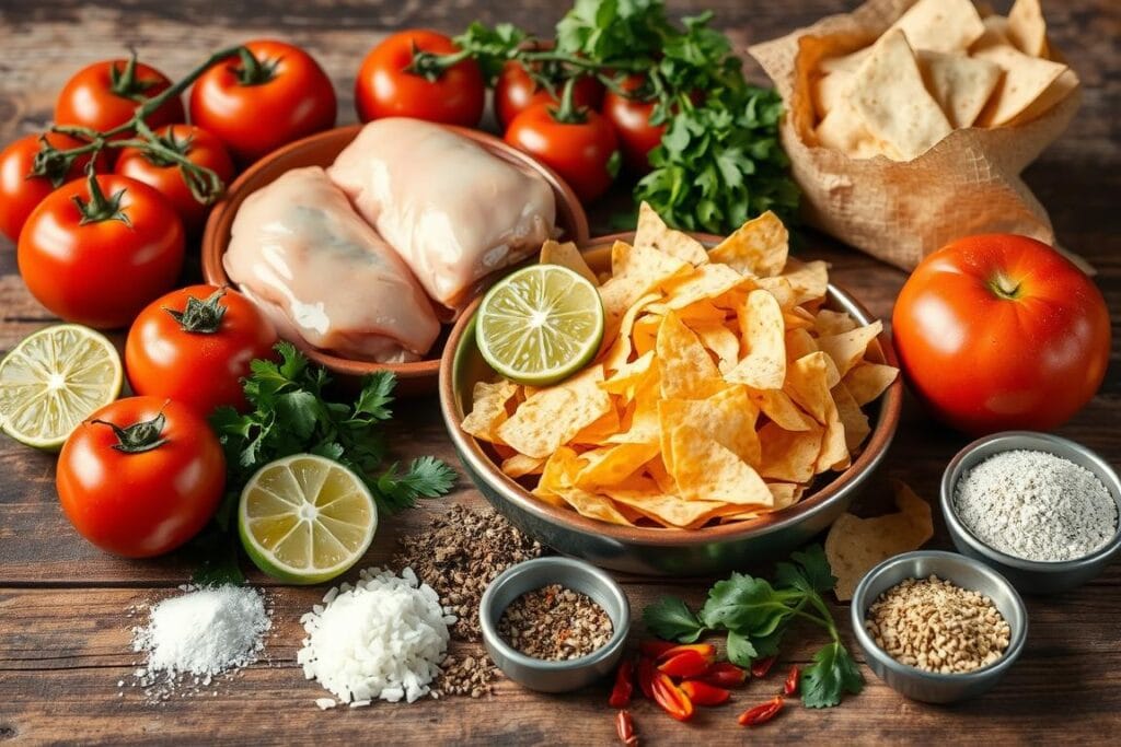 Ingredients for Chicken Tortilla Soup Ingredients for Chicken Tortilla Soup