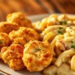 Lemon Garlic Chicken Bites With Creamy Rigatoni Parmesan