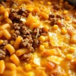 Loaded Cheddar Ranch Beef And Sweet Corn Rotini Bake