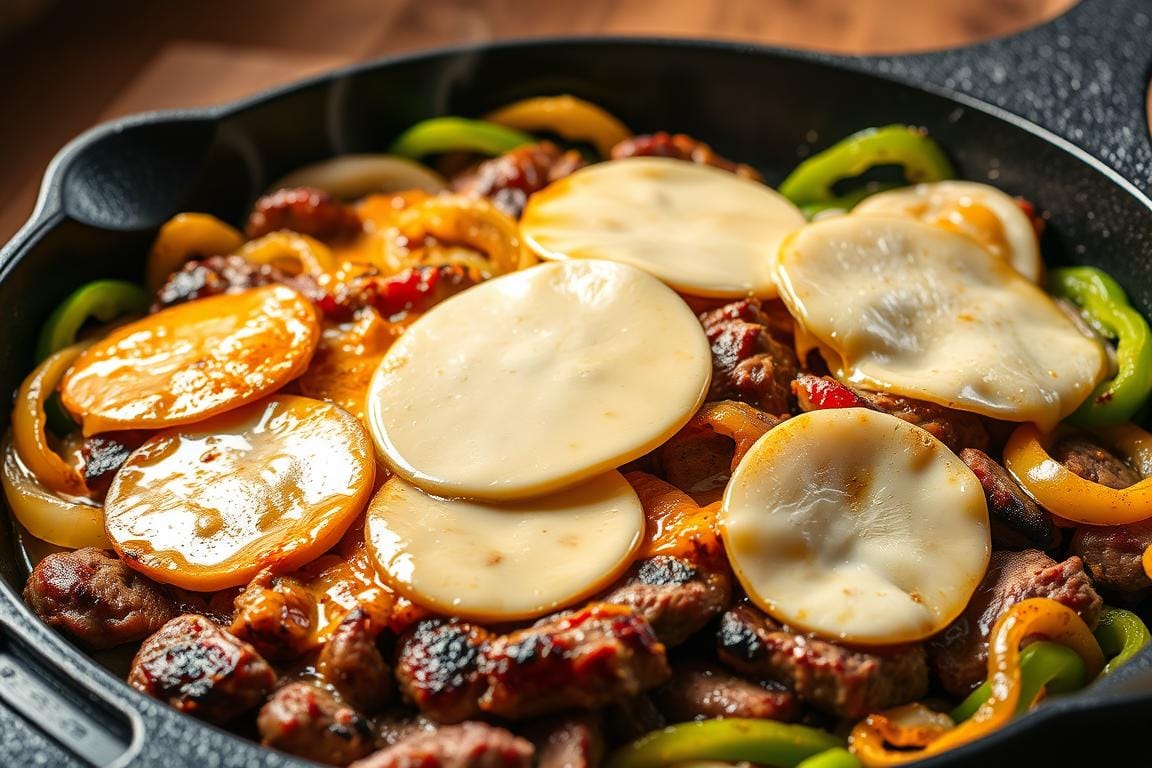 Philly Steak Cheese Skillet