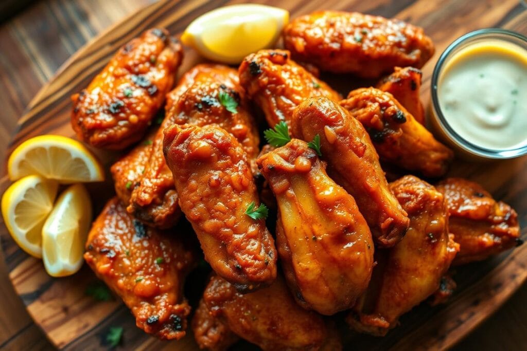 Serving Griddle-Cooked Wings Serving Griddle-Cooked Wings